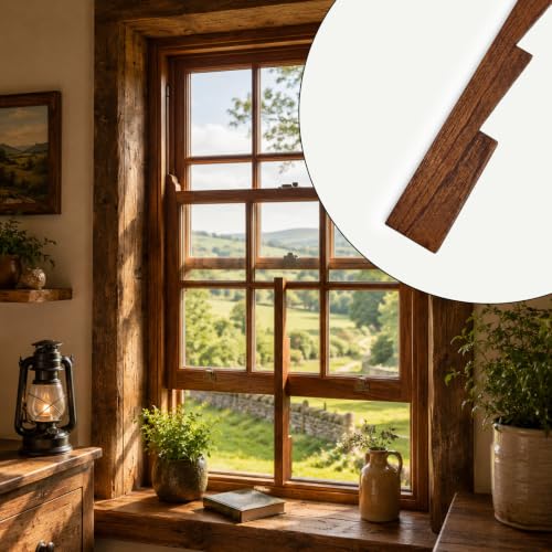 Wooden Window Prop Stick for Casement & Awning Windows - Adjustable Support