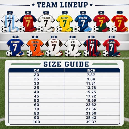 Personalized Soccer Jersey Pillow with Name & Number - Soccer 1