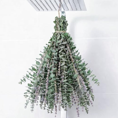 52 PCS Preserved Eucalyptus and Lavender Shower Bundle for Bathroom Decor