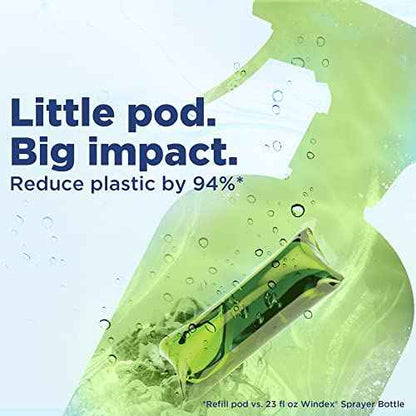 Windex Dissolve Concentrated Pods, Multisurface Cleaner, 2 Concentrated Dissolvable Refill Pods