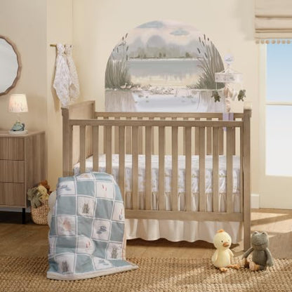 Froggy & Friends Baby Fitted Crib Sheet - 100% Cotton, Gender Neutral