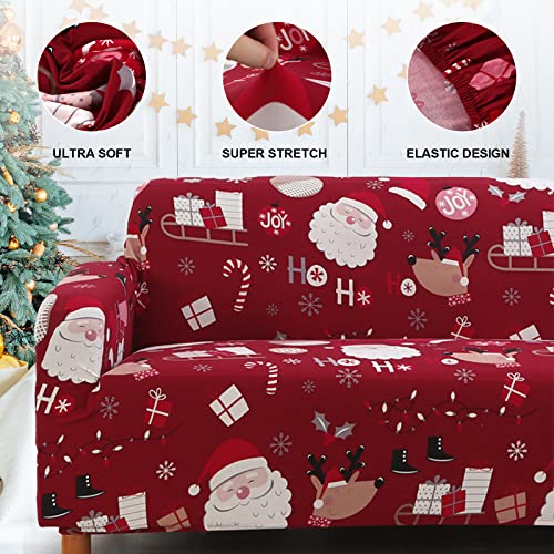 Mybedsoul Christmas Santa Sofa Cover for 3 Seater - Festive Couch Protector - Variation of THIS listing