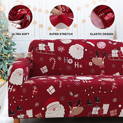 Mybedsoul Christmas Santa Sofa Cover for 3 Seater - Festive Couch Protector - Variation of THIS listing