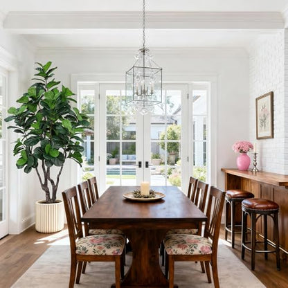 7ft Artificial Fiddle Leaf Fig Tree for Indoor Home Decor - Faux Plant
