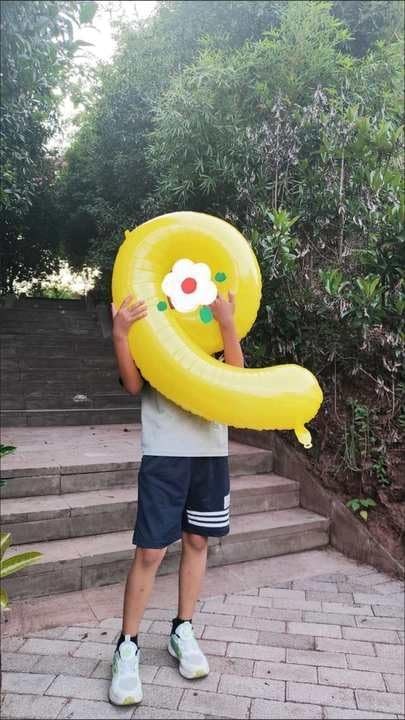Yellow Number 1 Balloon - 40 Inch Shiny Birthday Decoration for Baby Boy or Girl