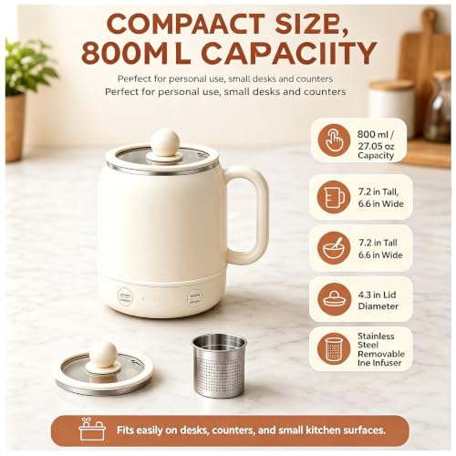 Multi-Function Portable Electric Stewing Cup - 6-in-1 Mini Wellness Kettle #B