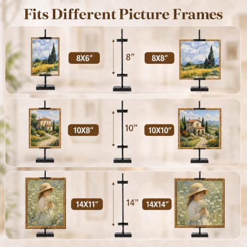 18'' Adjustable Tabletop Easel Stand Black - Art Display & Painting Support