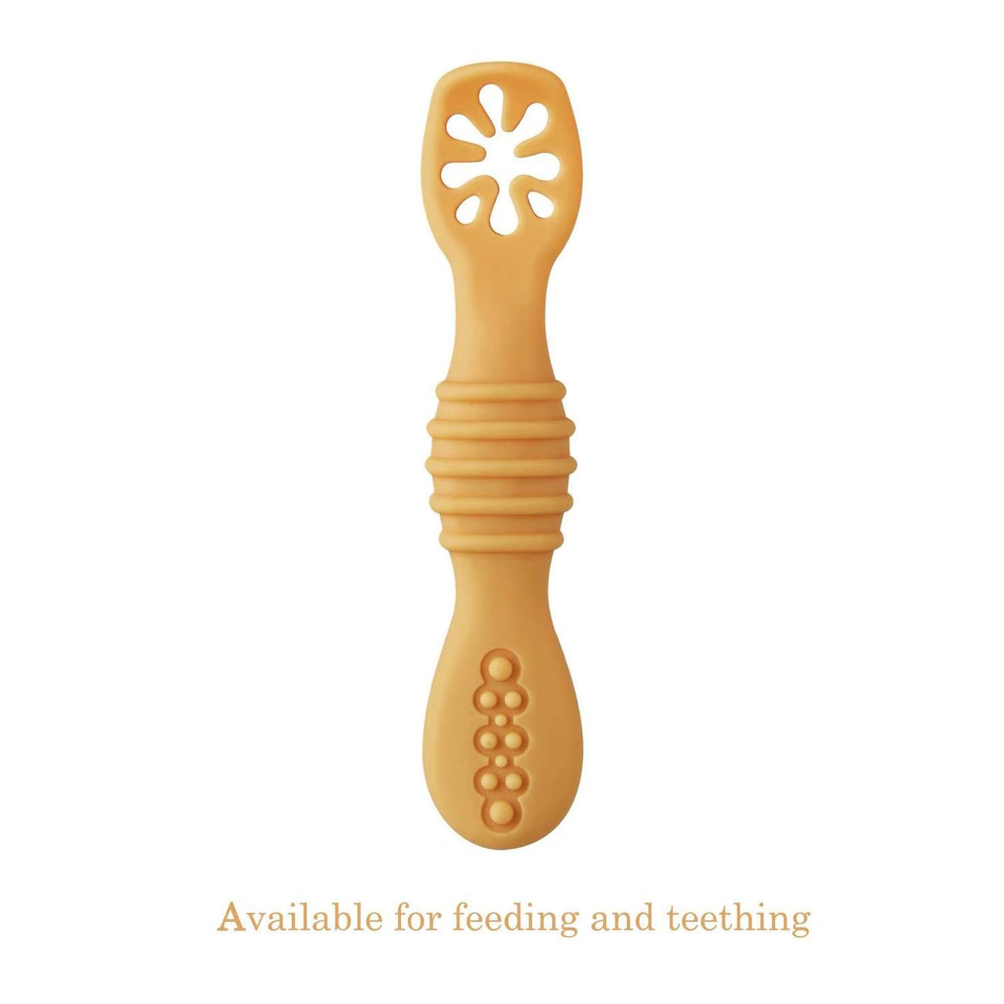 PandaEar 7 Pack Baby Spoons, Soft Silicone Self-Feeding Utensils for Babies & Toddlers, BPA-Free Silicone First Stage Training Spoon with Easy-Grip Handle