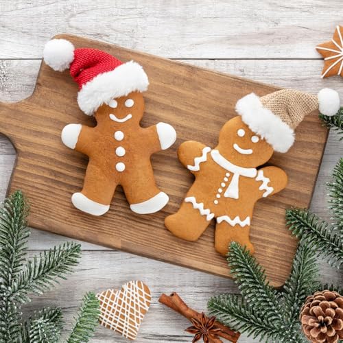 Stainless Steel Gingerbread Man Cookie Cutter Set - 5 Assorted Sizes for Holiday Baking