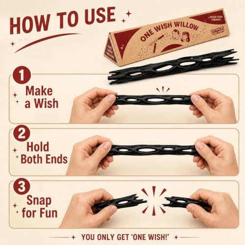 Fantasy Wishing Stick Prop with Display Box for Party & Photo Decor