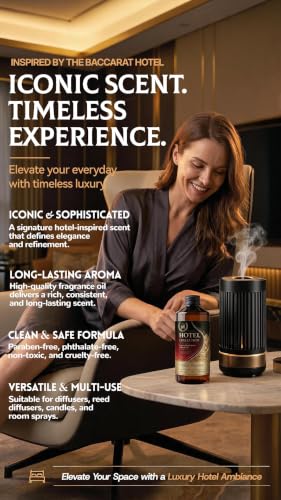 Hotel Diffuser Oil - Bergamot Rose Sandalwood - 200 mL - Luxury Hotel Inspired Scent
