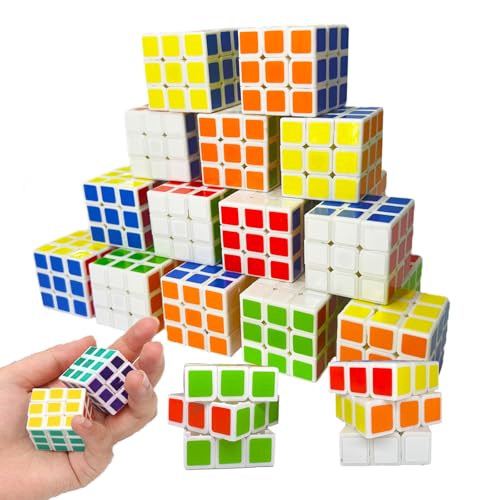 Mini Cube Puzzle Party Favors 1.18 Inch - 144 Pack for Kids, Rewards & Gifts