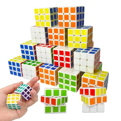 Mini Cube Puzzle Party Favors 1.18 Inch - 144 Pack for Kids, Rewards & Gifts