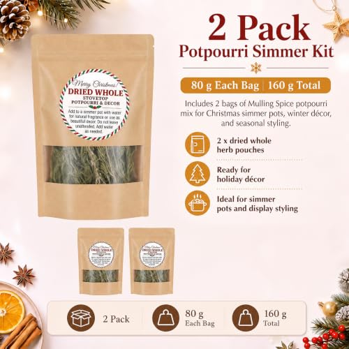 Christmas Simmer Potpourri Kit with Rosemary - 480g, 2 Pack Variation