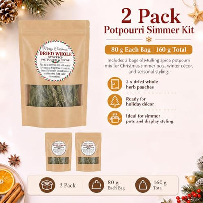 Christmas Simmer Potpourri Kit with Rosemary - 480g, 2 Pack Variation