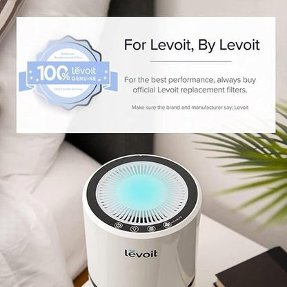 Levoit LV-H132 Air Purifier Filter - Genuine High-Efficiency Activated Carbon for Smoke & Odor Removal | 1 Pack