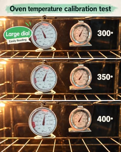 Oven Thermometer Dual-Scale with Safe Zone - 2.75 Inch NSF Certified