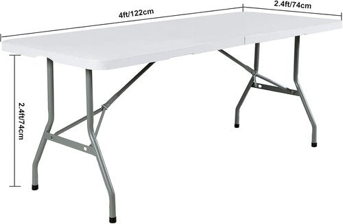 FORLIFE Spandex Table Covers - Fitted Stretch Tablecloths for Rectangular Tables | 4ft, Gray - Perfect for Weddings & Parties
