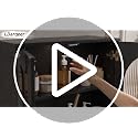 Black Bathroom Wall Cabinet with Adjustable Shelf - Compact Storage Organizer
