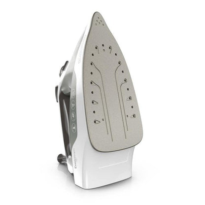 BLACK+DECKER Easy Steam Compact Iron with TrueGlide Nonstick Soleplate, Pivoting Cord, SmartSteam Technology