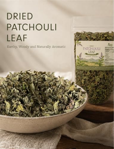 Dried Patchouli Leaves for Rituals Potpourri and Crafts 1 oz - Natural Aromatic Herb
