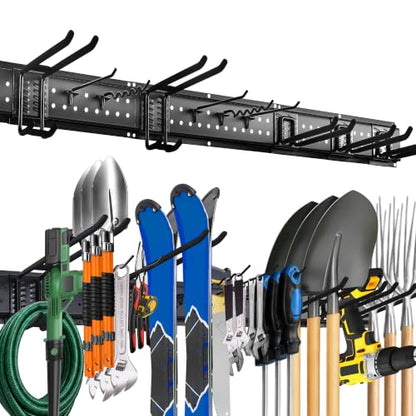 Garage Wall Organizer with Tool Rack - 49.5 Inch, 510 lb Capacity
