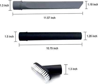 Bvhonwe Vacuum Attachments Kit - Crevice Tool, Wand & Dust Brush for Bissell Cleanview & Crosswave