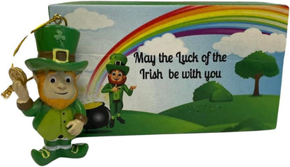 Westmon Works Leprechaun Ornament Gift Set - Handpainted Irish Legend Figurines | Holiday Decor Boxed