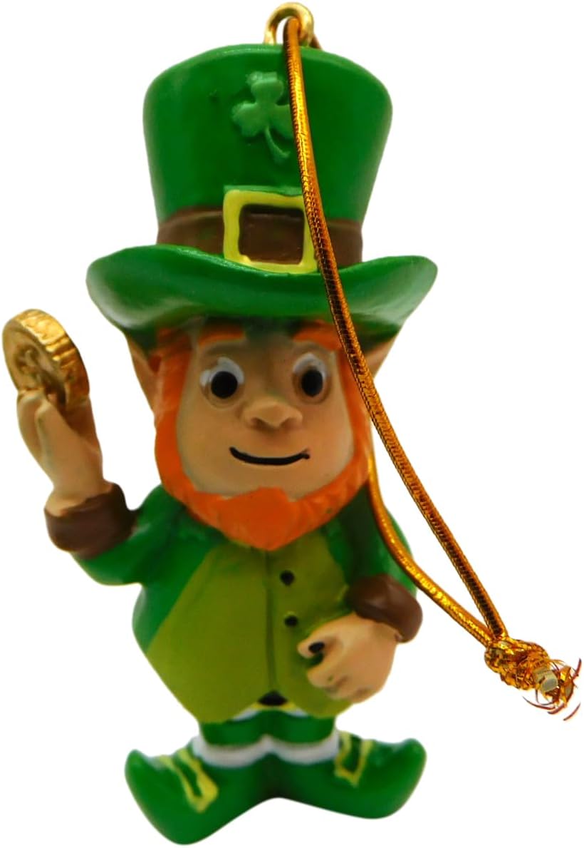 Westmon Works Leprechaun Ornament Gift Set - Handpainted Irish Legend Figurines | Holiday Decor Boxed