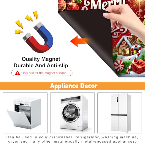 Decorative Magnetic Cover for Dishwasher & Appliances - Snowhouse 23x26in