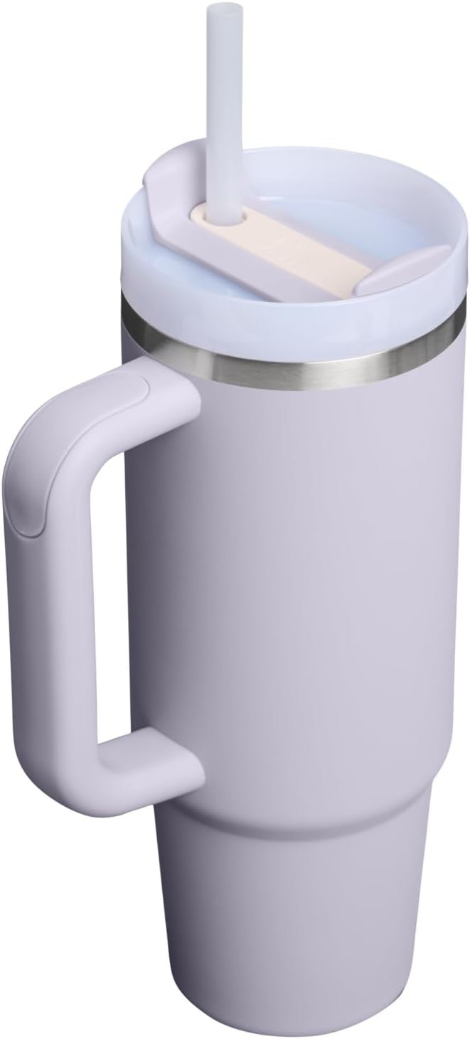 STANLEY Quencher H2.0 Tumbler - 30 oz Insulated Stainless Steel Cup with Handle & Straw | Purple Dust