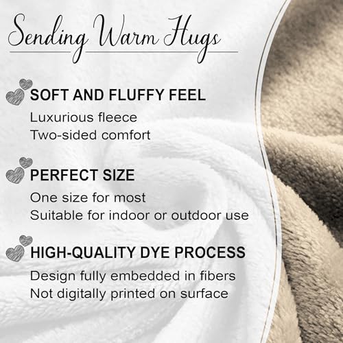 Vprintes Birthday Gift Blanket for Women - 50th Birthday Cozy Throw - September