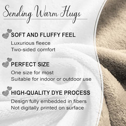 Vprintes Birthday Gift Blanket for Women - 50th Birthday Cozy Throw - September