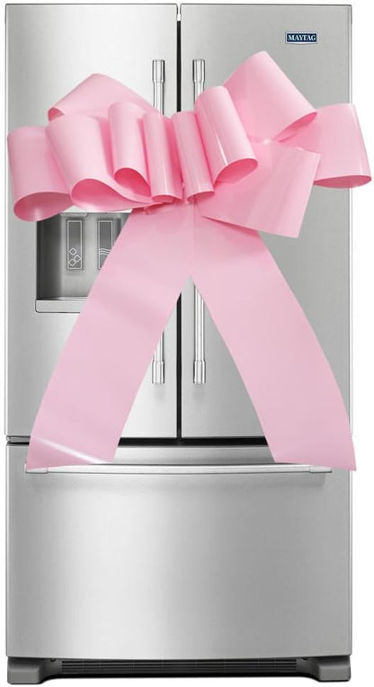 Big Pink | 30-Inch Giant Car Bow - Perfect Gift Wrapping Decoration for Christmas, Parties & New Homes