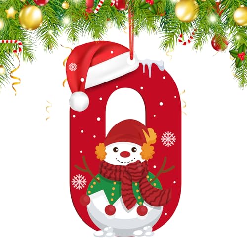 Personalized Christmas Letter Ornaments O - Alphabet Holiday Tree Decor