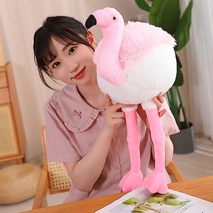 Pink Flamingo Plush Pillow 37.8 Inch Cuddly Stuffed Animal for Home Decor & Gifts (Variation: From Head to Feet)