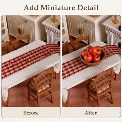 Miniature Red Resin Apples Set - 10 Tiny 0.5 Inch Food Props & Decor