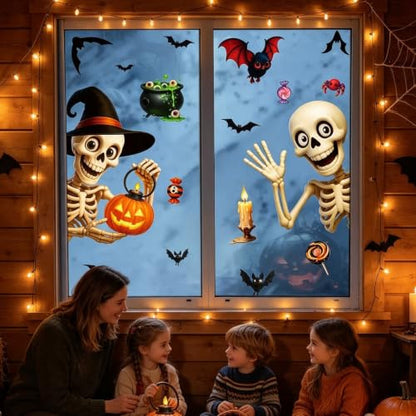 Halloween Window Clings - Removable Decals for Home Party Decor CF-589-590