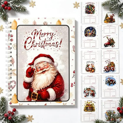 Multicolor Christmas Gift Card Book - DIY Personalized Holder for Cash & Cards