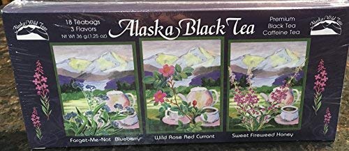 Alaska Alaskan Black Wildflower Tea Sampler 18c ct 3 Flavors