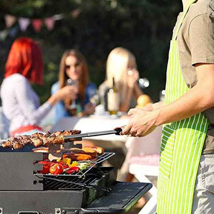 Simple Deluxe 16 Pcs 32 inch Marshmallow Roasting Sticks Extendable Design - Stainless Steel Smores Skewers For Camping, Bonfire, Fireplace, Retractible Sticks with Wooden Handle