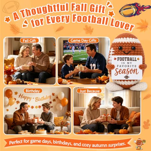 Football Gifts for Fans - Fall Gift Basket Stuffer for Men Teen Boys Son