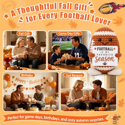 Football Gifts for Fans - Fall Gift Basket Stuffer for Men Teen Boys Son