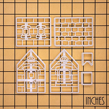 Gingerbread House Cookie Cutter Set for Baking and Crafting