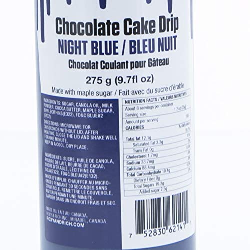 Roxy and Rich Chocolate Cake Drip 275 Grams, Night Blue