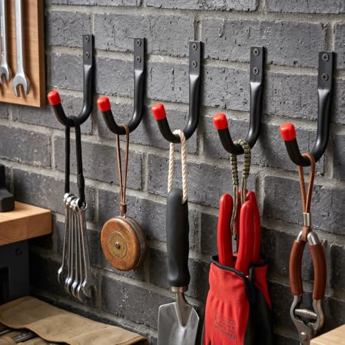 Heavy Duty Garage Hooks 3.5-Inch Wall Hooks for Bikes & Ladders, 100lb Capacity, 24 Pack