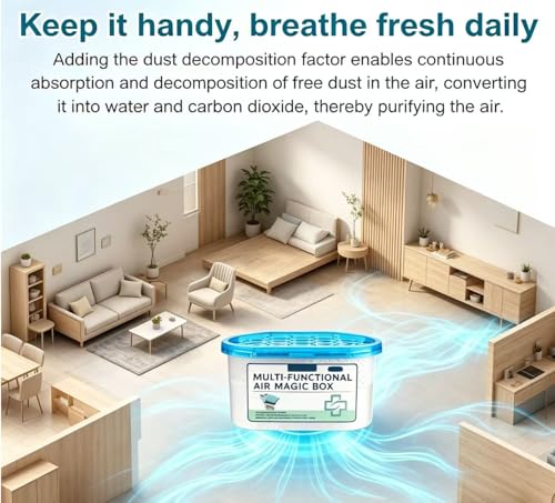 Portable Indoor Air Purification Dust Remover Box 2-Pack