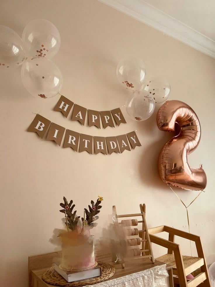 Regine Switzerland 40-Inch Rose Gold Number Balloons - Perfect Birthday Party Decorations & Anniversaries