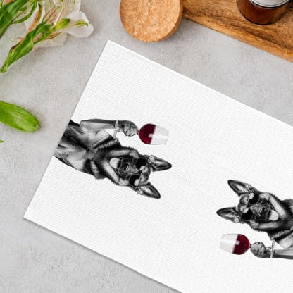 German Shepherd Kitchen Towels - 16x24 Inch Decorative Home Accent - Variation of THIS listing