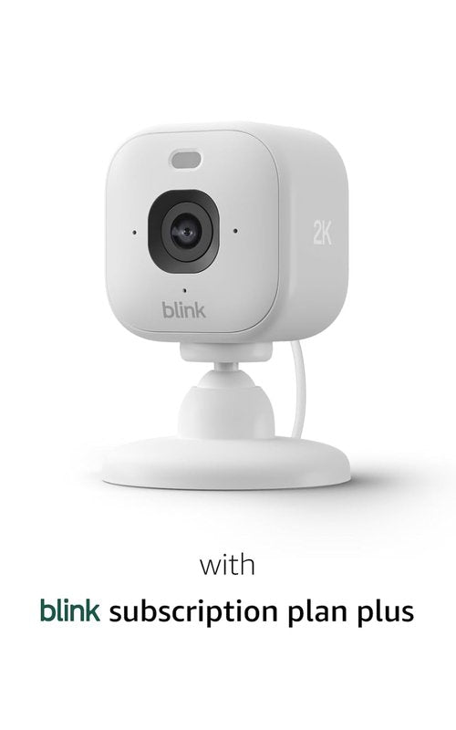 Blink Mini 2K+ Security Camera - Indoor Home & Pet Monitoring with Night Vision, Motion Detection | Black